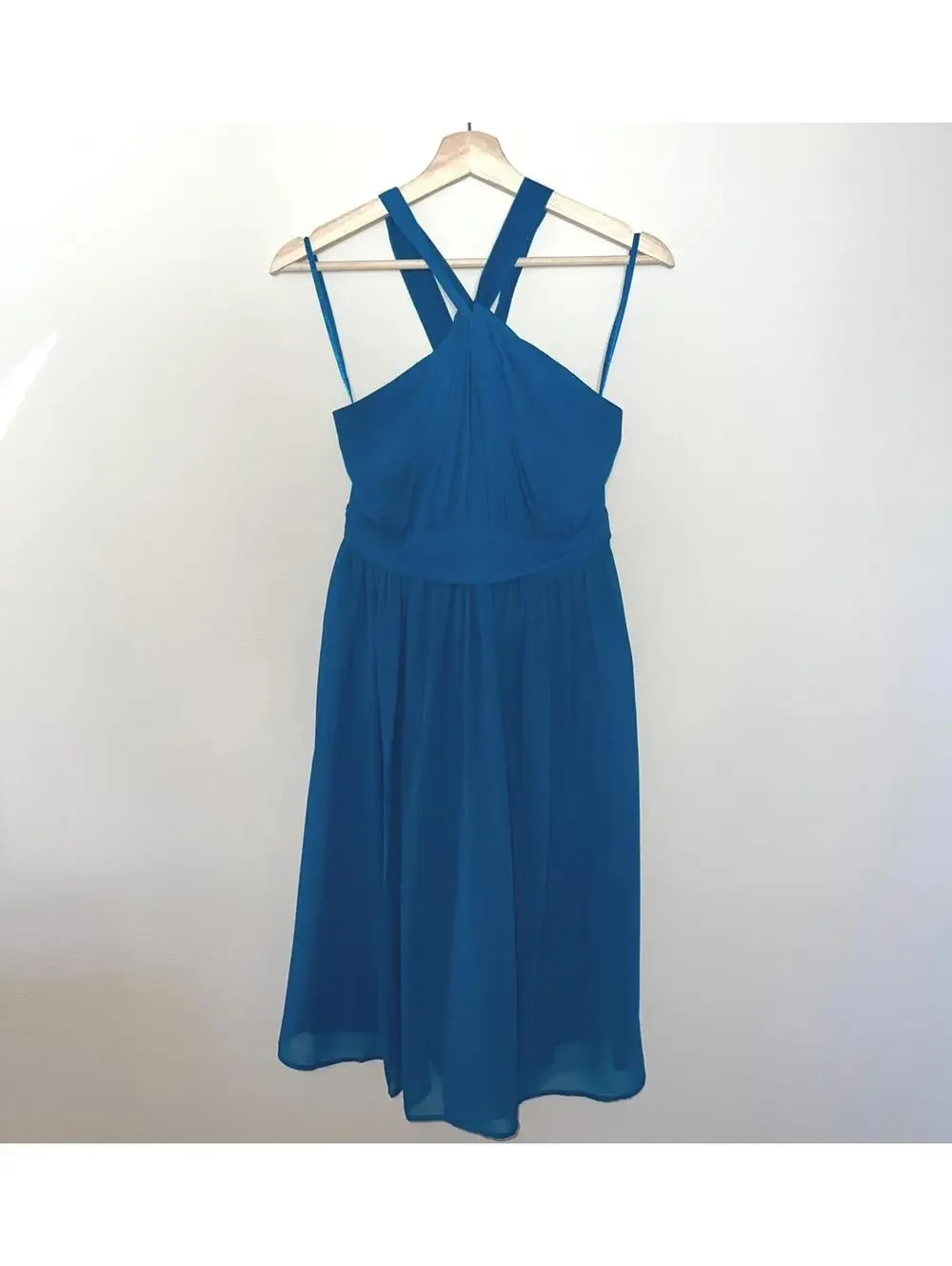 Blue Chiffon Dress 6 Grecian Goddess Wedding Regencycore Minimalist Resort